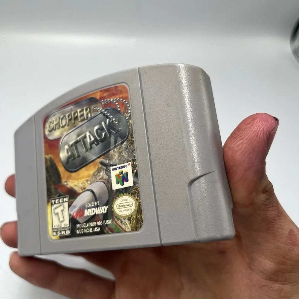 Chopper Attack N64 (Nintendo 64, 1998) Authentic-Cartridge Only